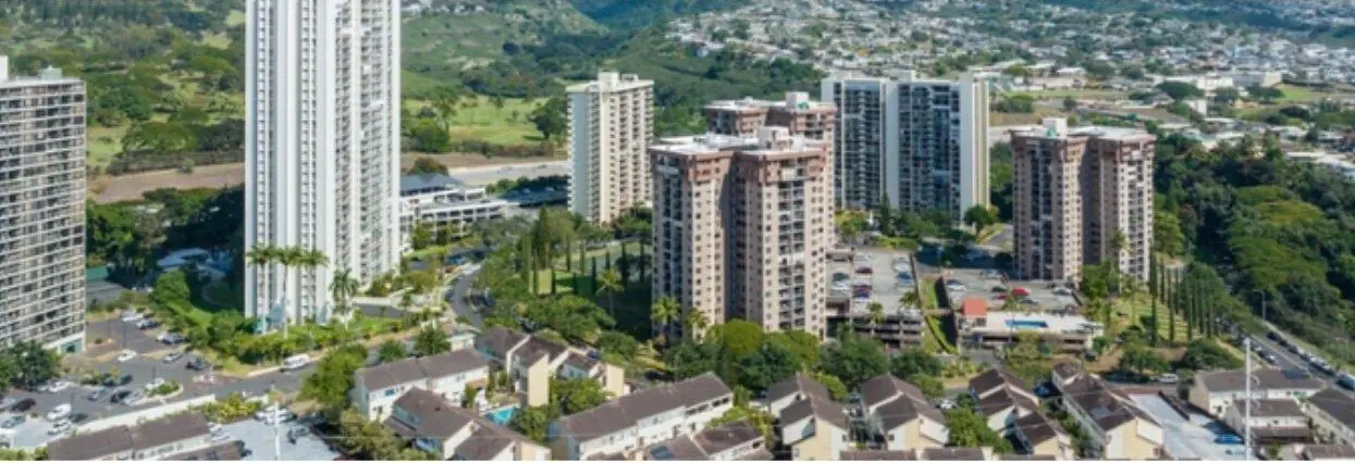 Aiea hillside homes above Pearl Harbor